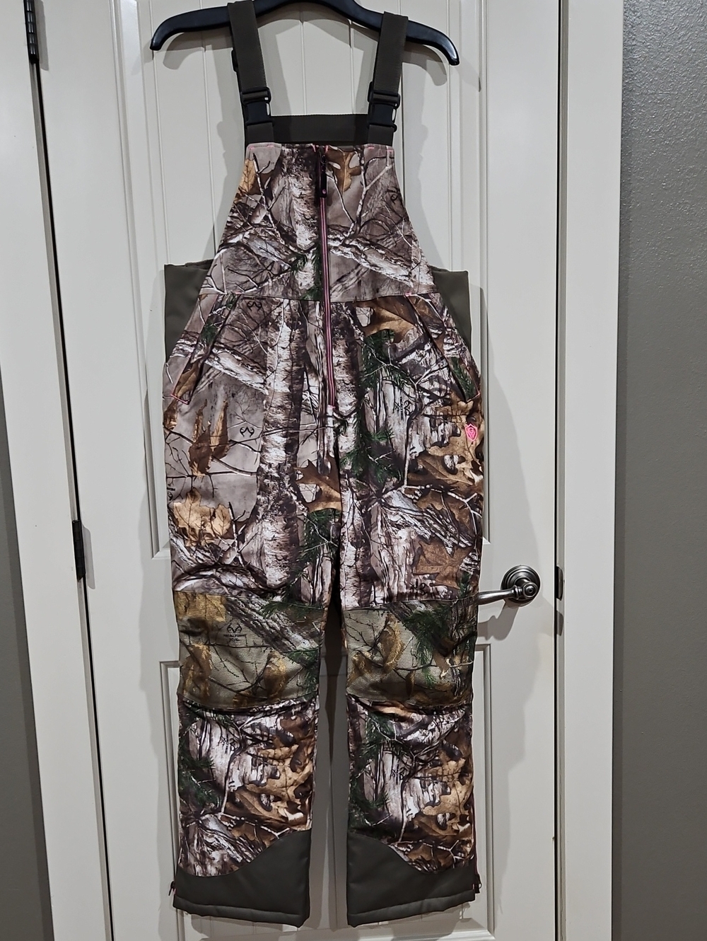 Game Winner Camo Insulated Bib Overalls - Women's Brown/Green - L